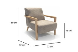 Atelier Del Sofa Lyke - Sillón de orejas Marrón
